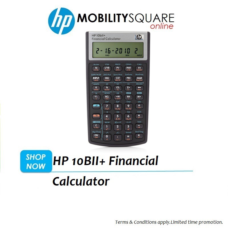 Reduction Sgd 6 85 Hp 10bii Financial Calculator Nw239aa Discount In 4 22 Beecost