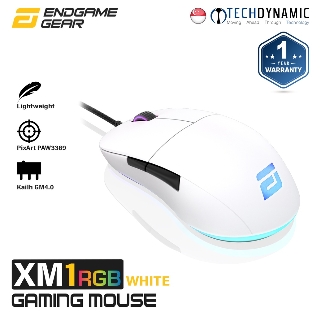 Endgame Gear Xm1 Rgb Gaming Mouse 4 Color Options Shopee Singapore