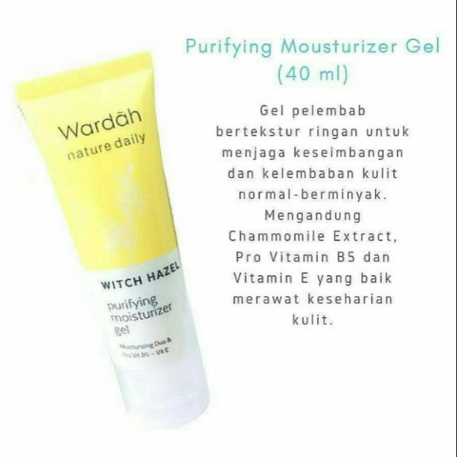 Shop Malaysia Wardah Puryfying Moisturizer Gel Shopee Singapore