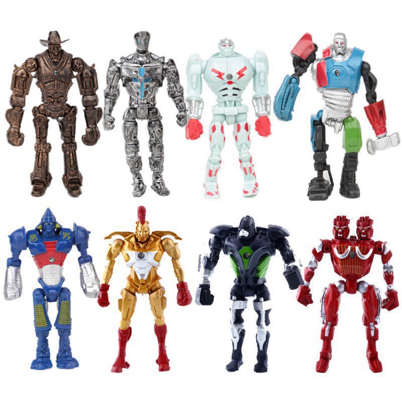 Real Steel Movie Atom Noisy Boy Midas Twin Cities Zeus Pvc Action Figures 8pcs Shopee Singapore - atom from real steel roblox
