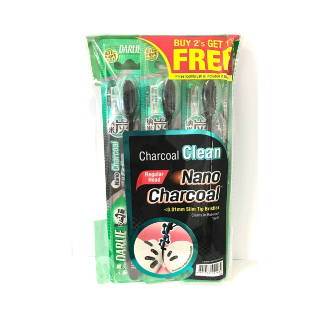 toothbrush with charcoal bristles