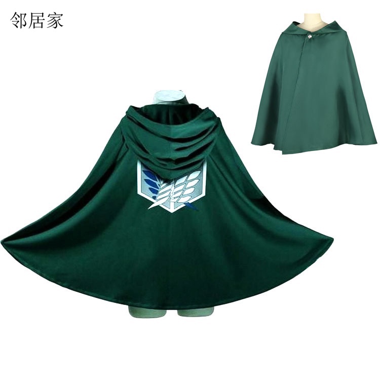 Men S And Women S Anime Hooded Halloween Aot Wings Of Freedom Cloak Blanket Cosplay Costume Cloak Shopee Singapore