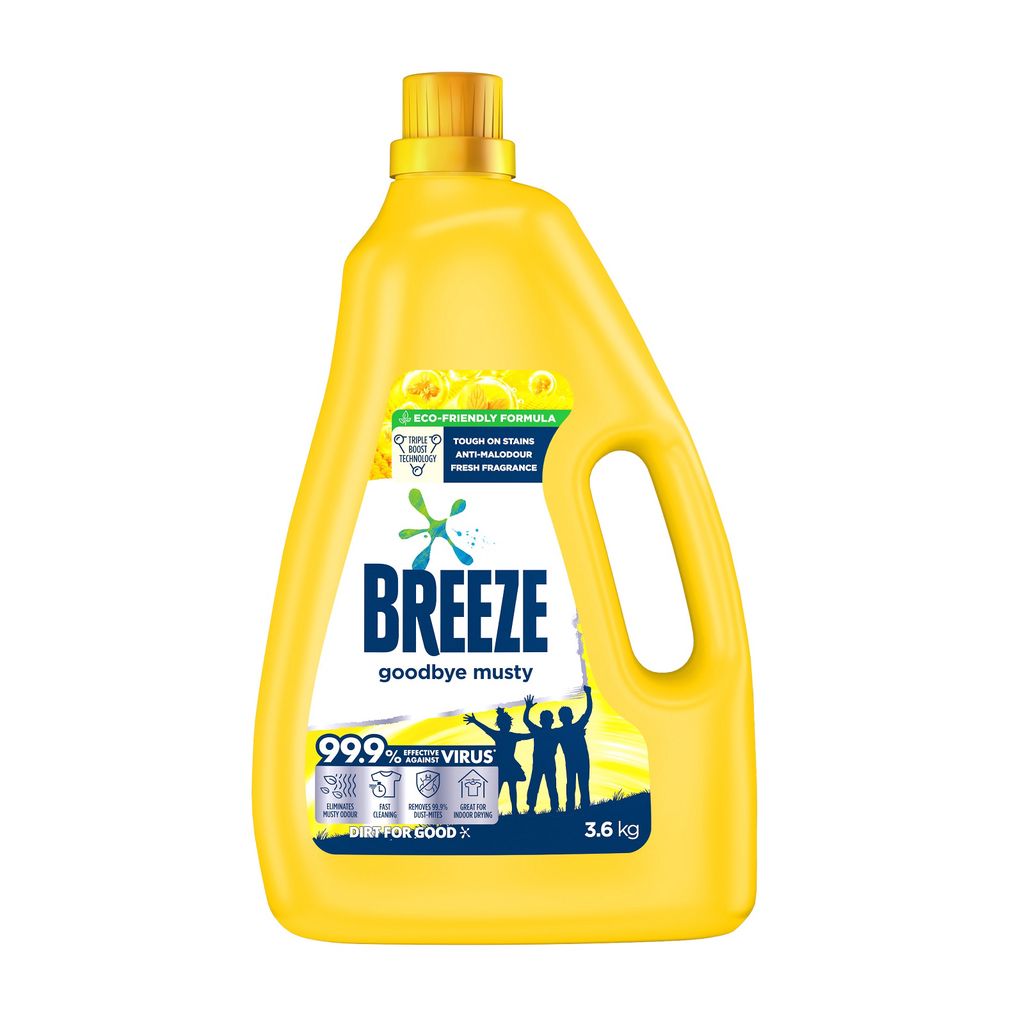 Breeze Goodbye Musty Liquid Detergent 3.6kg Shopee Singapore