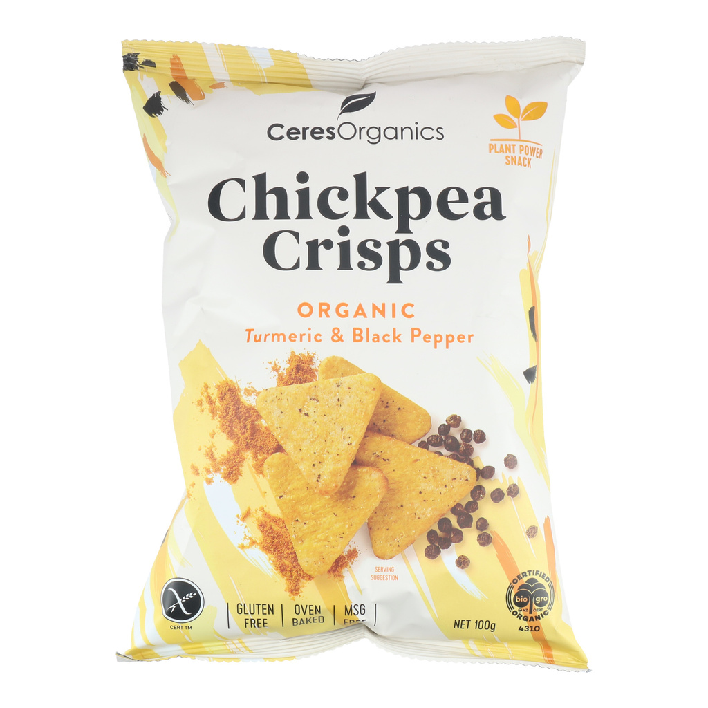 Ceres Organics Chickpea Crisps Turmeric & Black Pepper , 100g Shopee Singapore