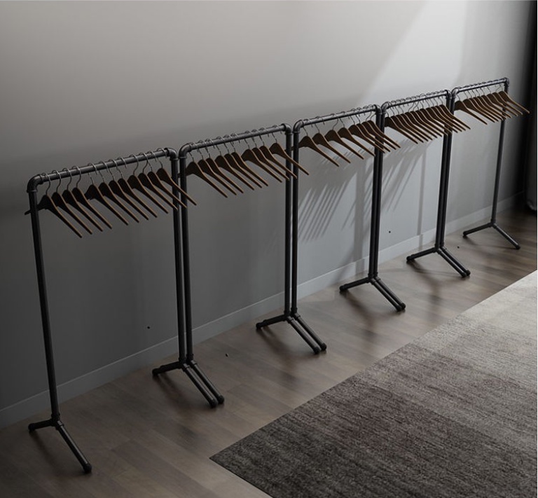 Clothes Rack Iron Clothing Store Display Floor Type Shelf Display Rack