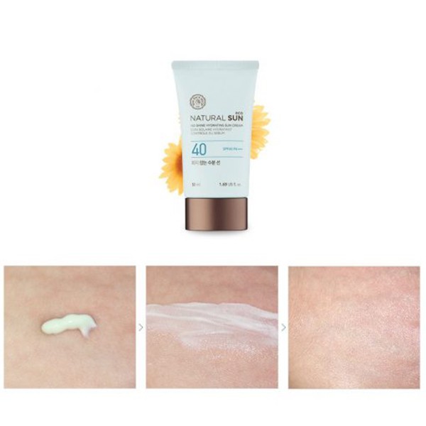 the face shop natural sun eco no shine hydrating sun cream