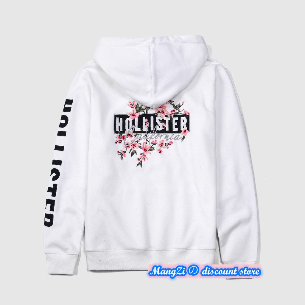 mens white hollister hoodie