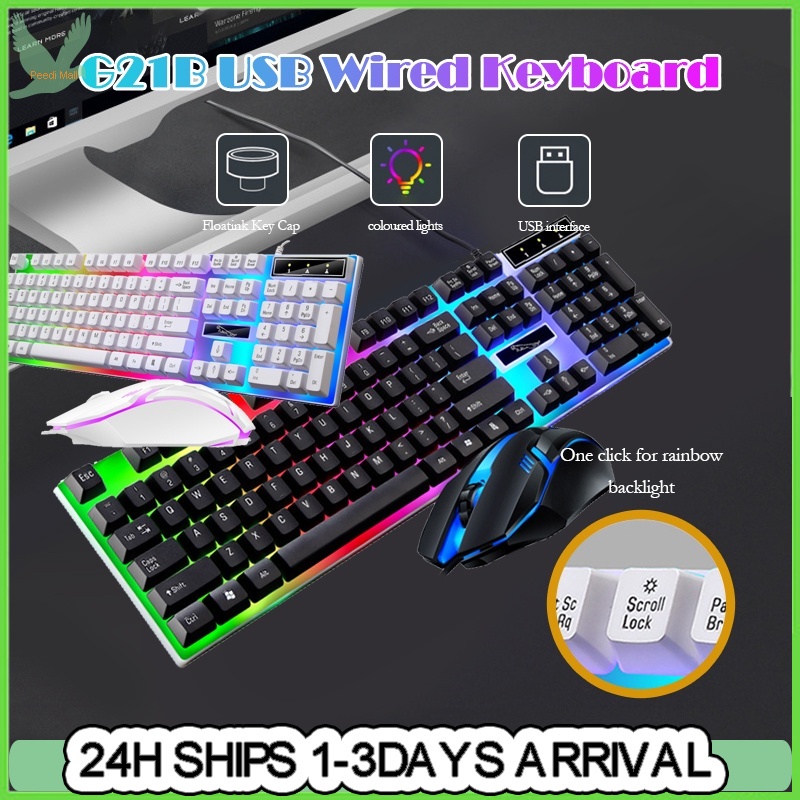 Keyboard Mouse Set Gaming Keyboard LED Backlight Mechanical Hand-Feeling Keyboard With Mouse