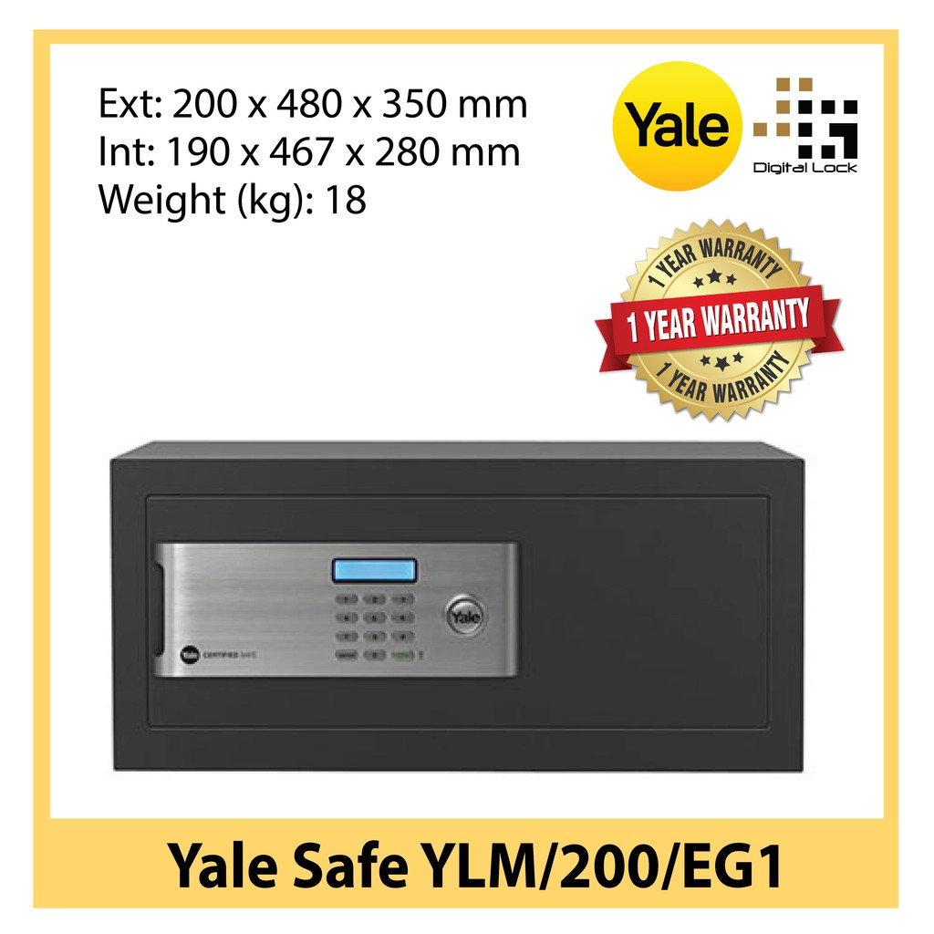 Yale Safe YLM/200/EG1 | Shopee Singapore