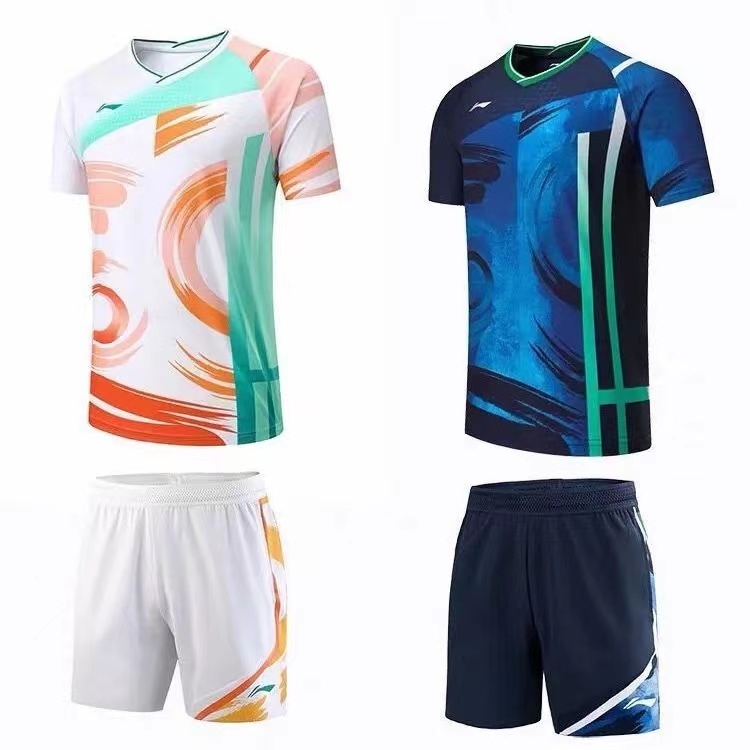 2021 Sudirman Cup badminton clothing Li Ning men's Tops tennis/T shirts+shorts 