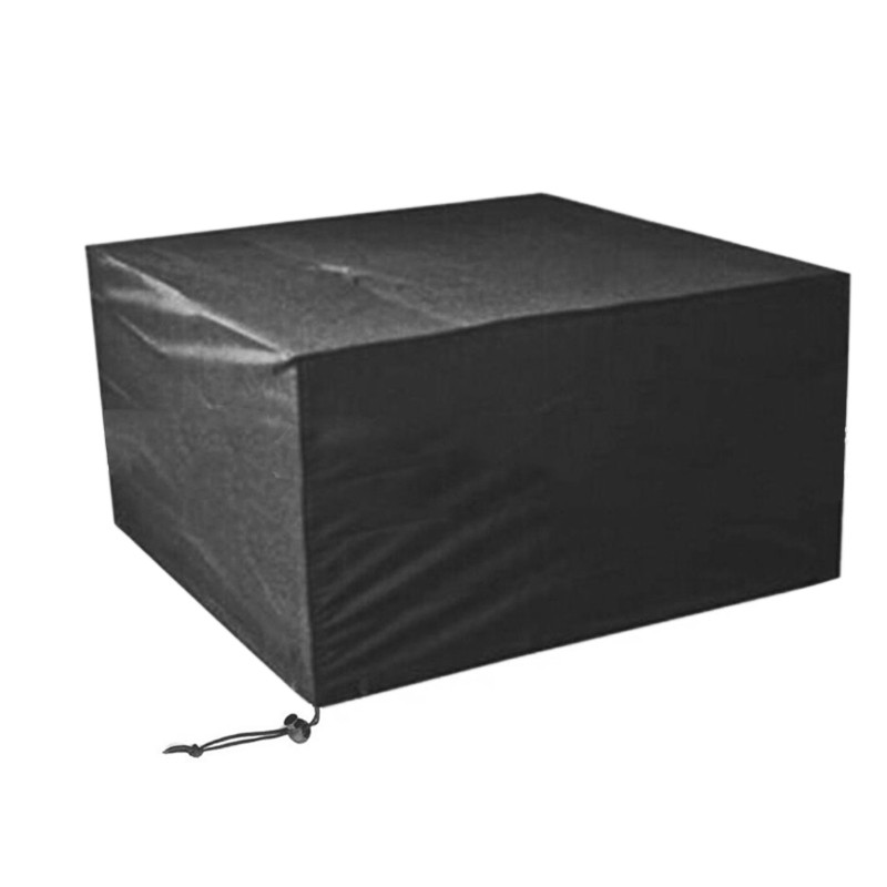 Heavy Duty Square Black Fire Pit Cover Outdoor Garden Dustproof