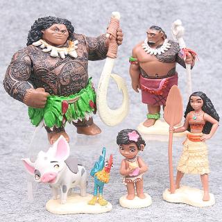 16cm 6'' Baby Kid Child Disney Princess Moana Mini Action Figure Doll Toy Decor 