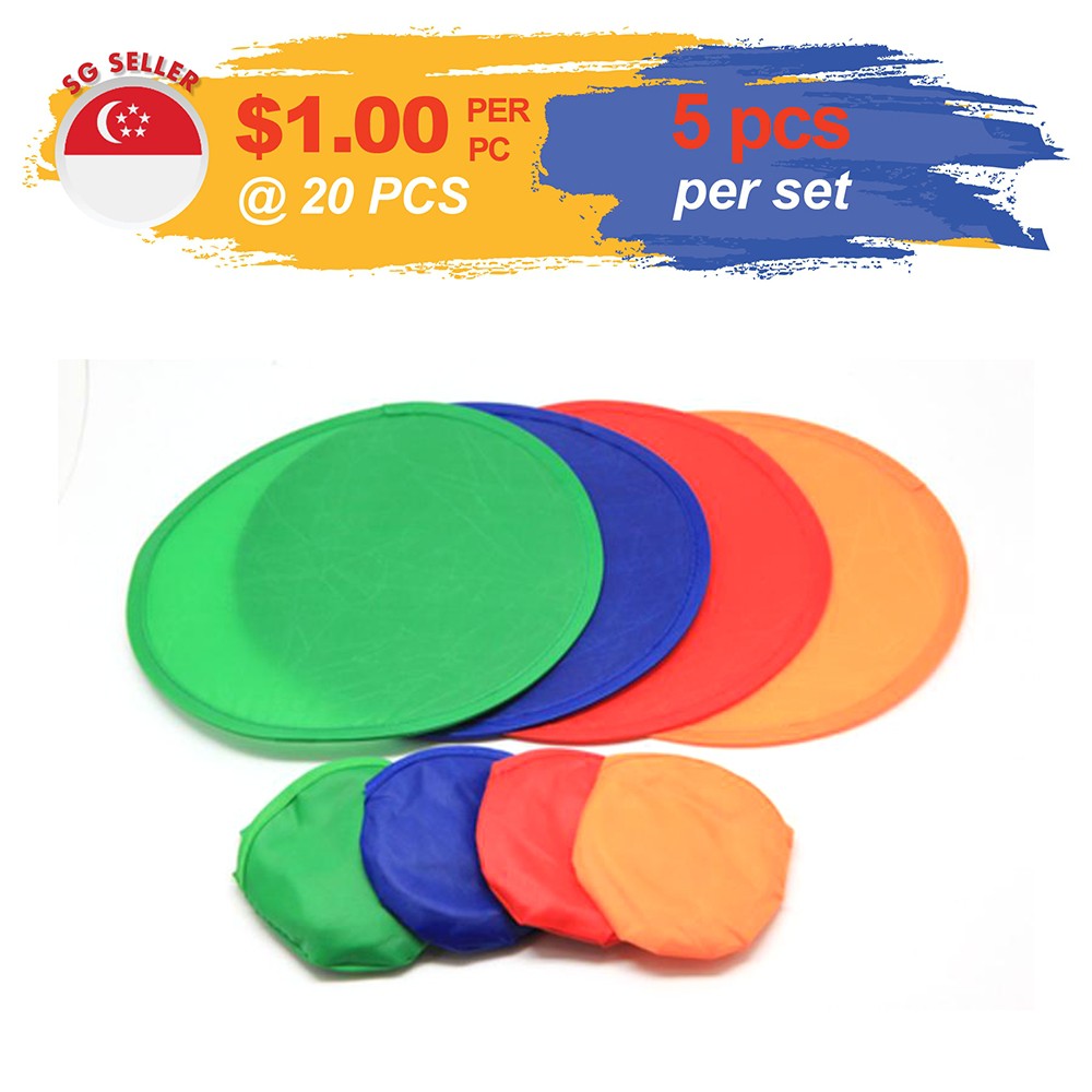 [Ready Stocks] Foldable Frisbee Fan [Set of 5] OneDollarOnly Shopee