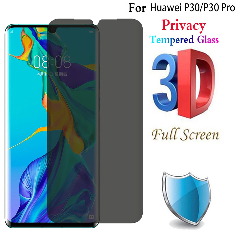 Huawei P30 Pro Anti Spy Privacy Tempered Glass Screen Film For HuaWei P30 pro Shopee Singapore