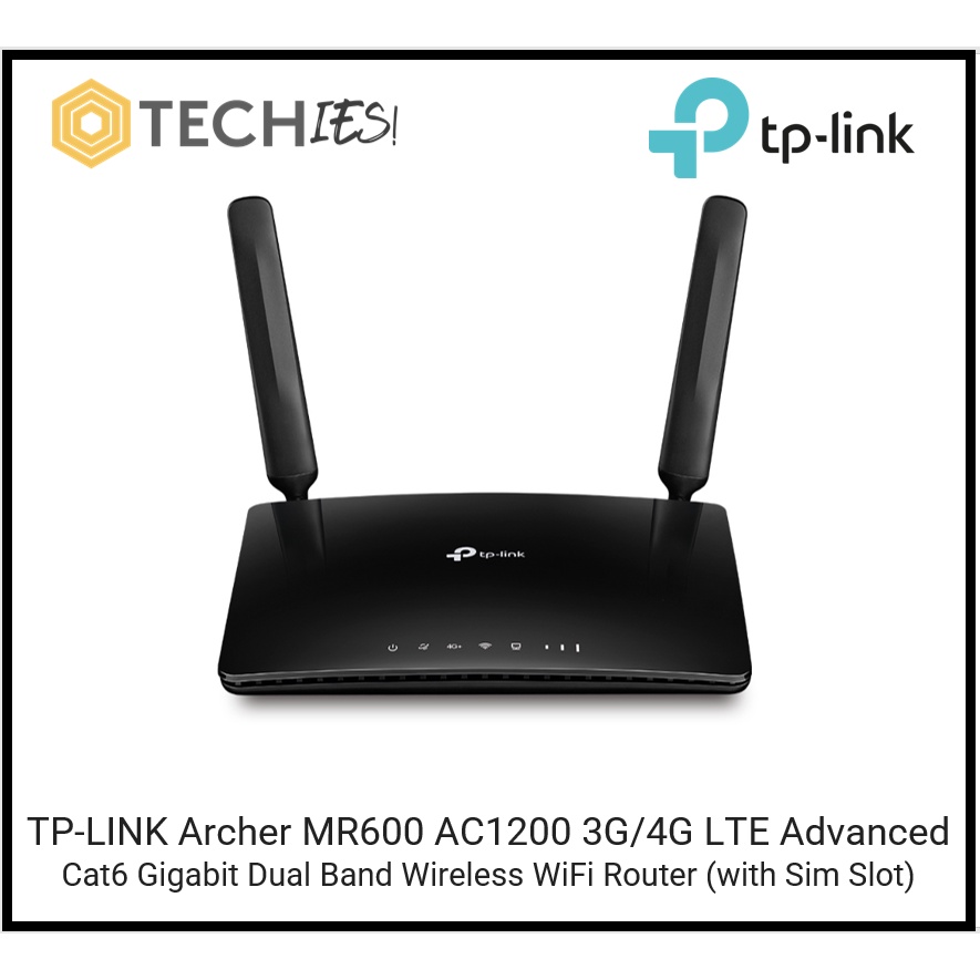 TP-LINK Archer MR600 AC1200 3G/4G LTE Advanced Cat6 Gigabit Dual Band ...