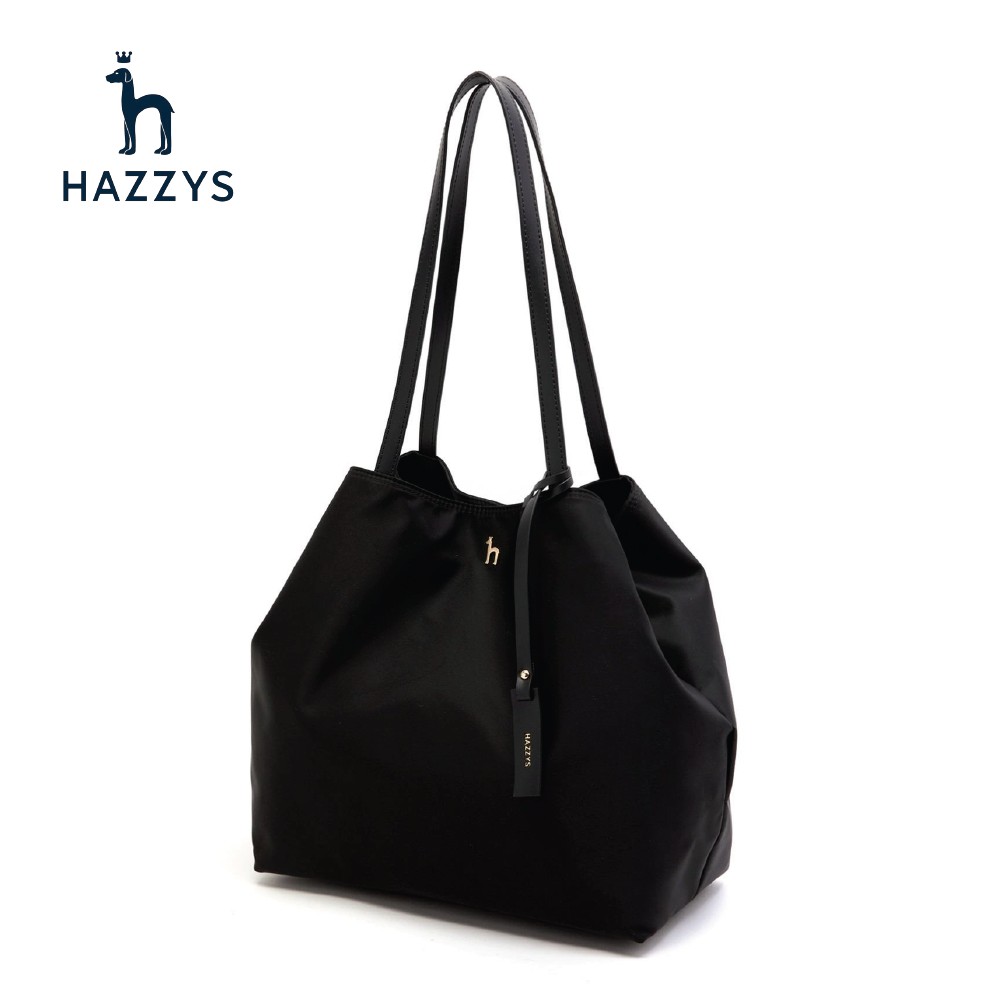 HAZZYS 21SS Black Nylon Gold Puppy Logo Sholder Bag _ | Shopee Singapore