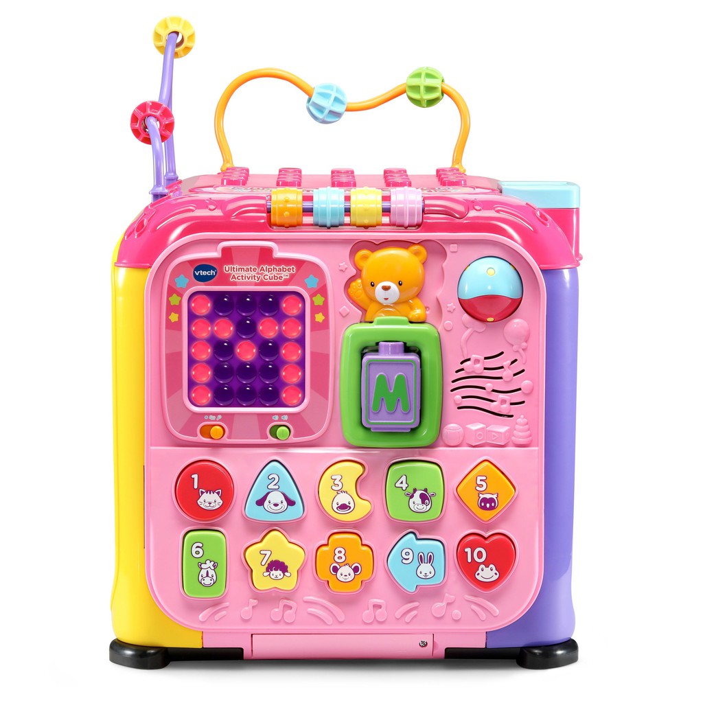 vtech busy learners activity cube pink