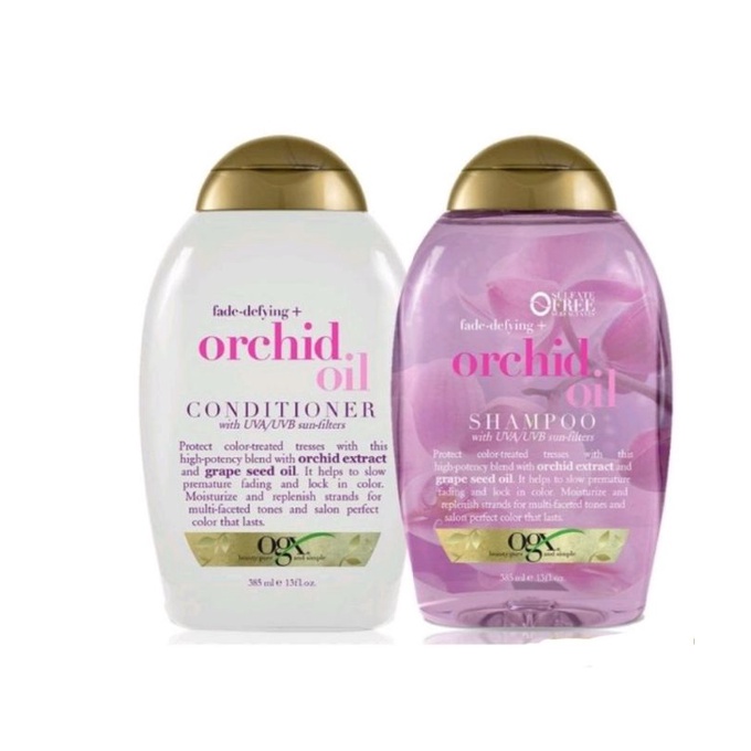 Hot Sale! OGX Fade-Defying+Orchid Oil Shampoo / Conditioner (385ml) |  Shopee Singapore