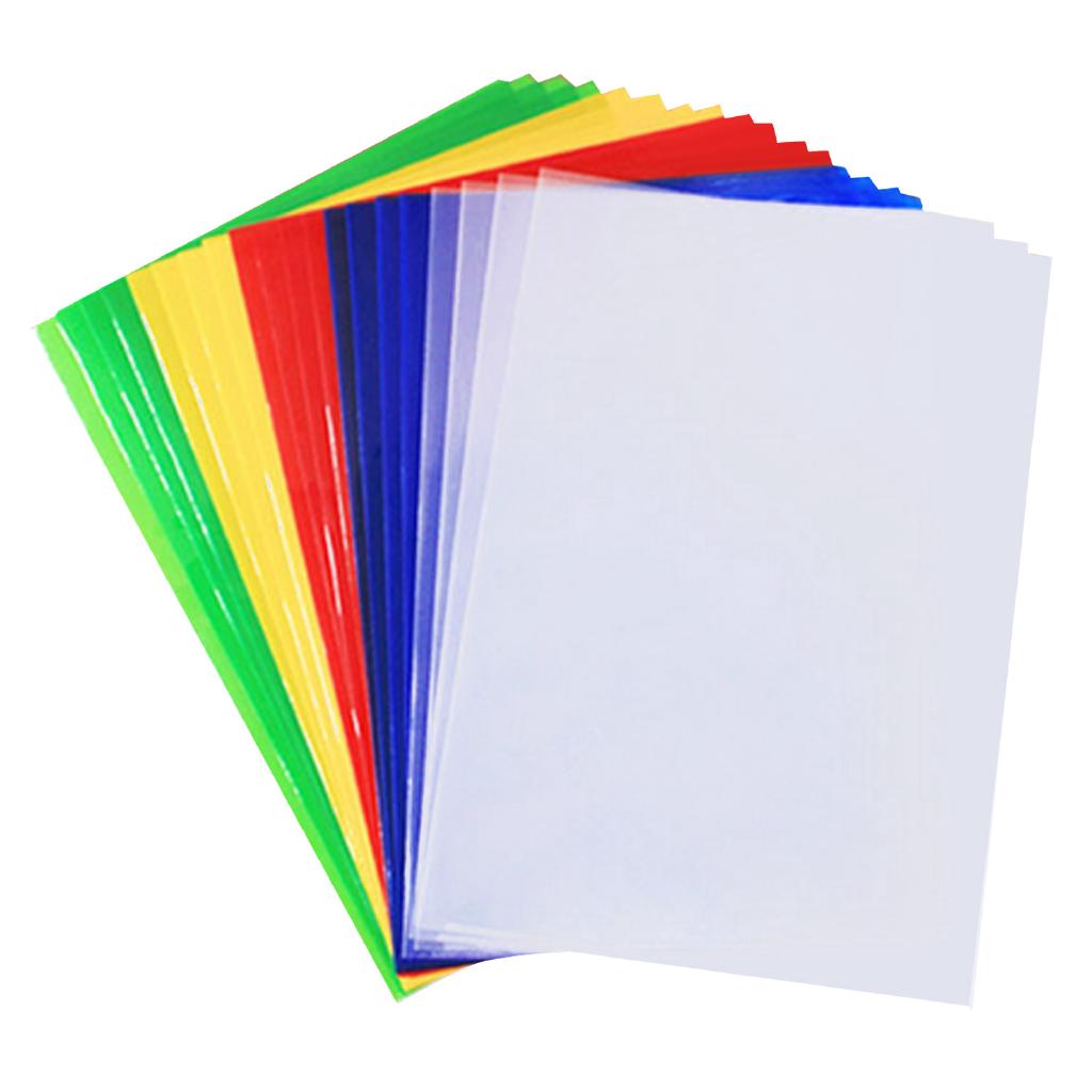 20PCS A4 Size L Type Clear Plastic  File Document Folder  