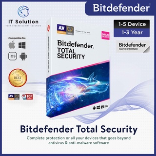 Genuine Bitdefender Total Security Antivirus - 2022 Latest Version