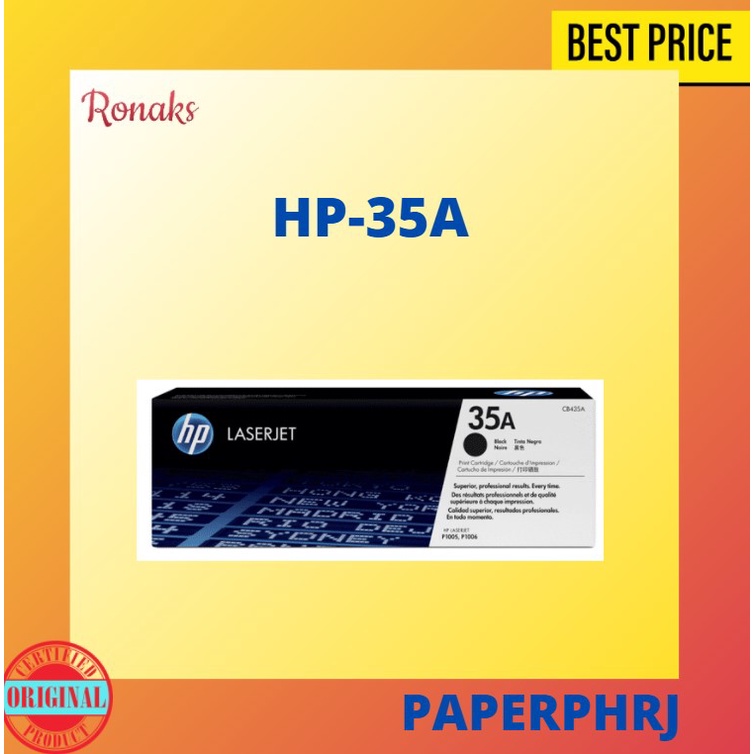 HP 35A Black Original LaserJet Toner Cartridge | Shopee Singapore