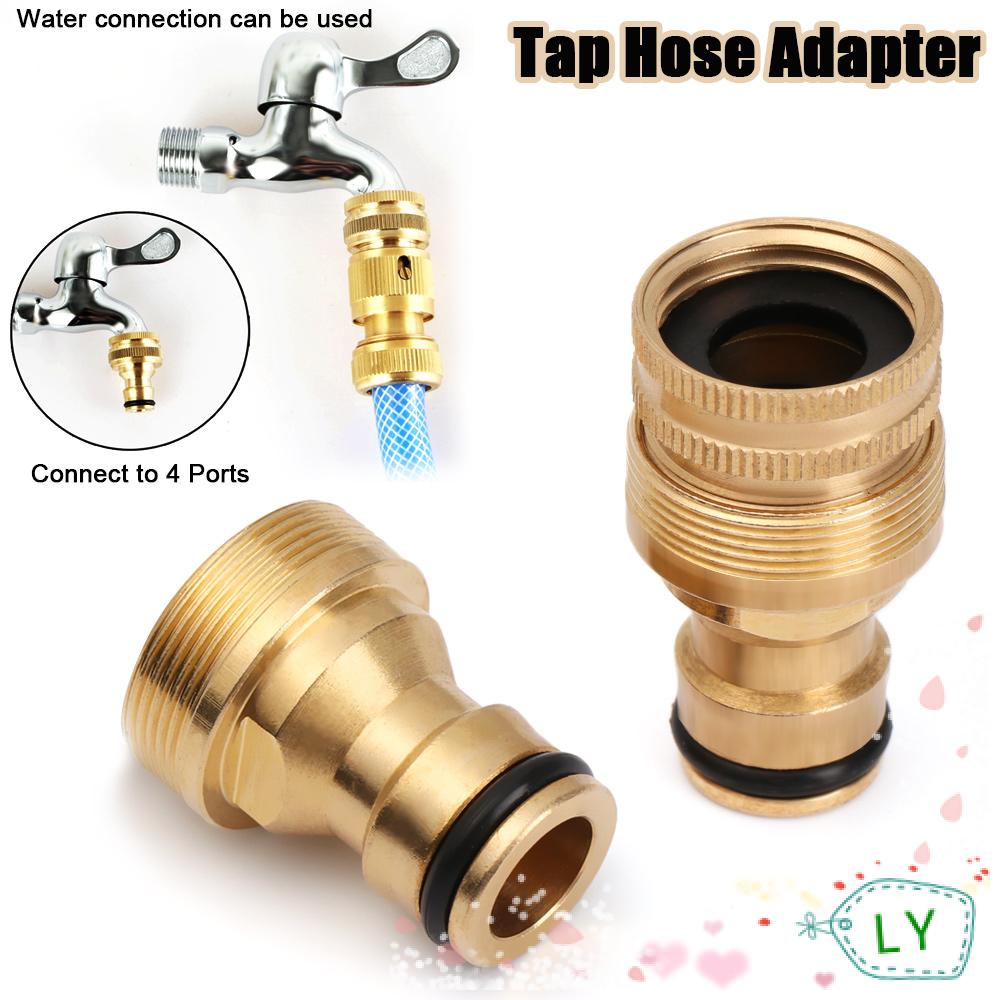 How do you connect a hose to a kitchen sink?