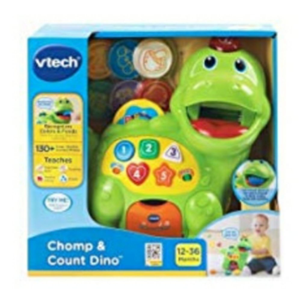 vtech chomp and count dino