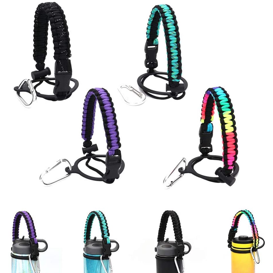 Paracord Handle Strap for Hydro Flask Wide Mouth Water Bottle with