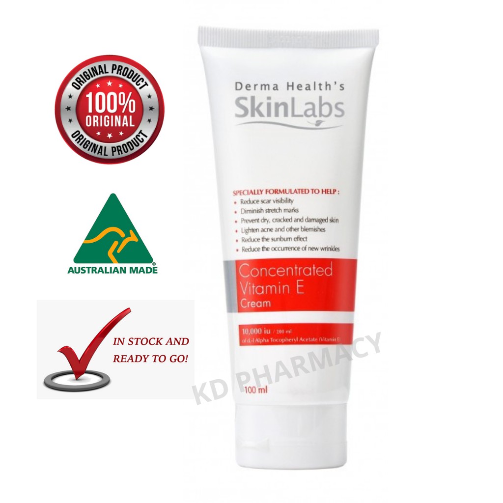 SkinLabs Concentrated Vitamin E Cream 10000iu 100ml / 30ml Shopee