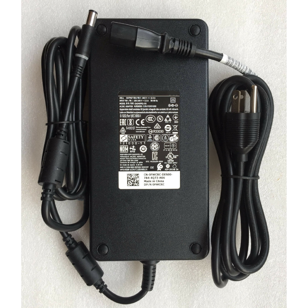 For Dell Alienware X51 R2 Ga240pe1 00 Fwcrc 240w Ac Dc Adapter Cord Charger Shopee Singapore