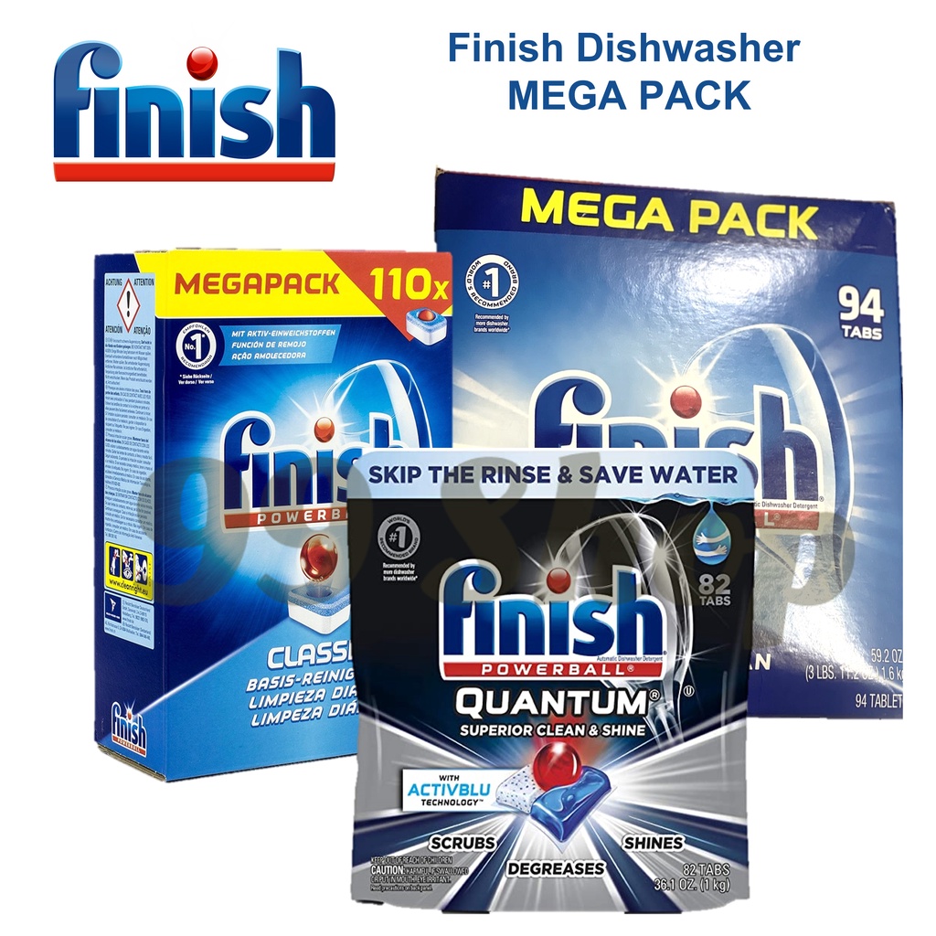 Finish Dishwasher (Cheapest Cashback Free Shipping Quantum Classic Deep Clean Tablets Detergent