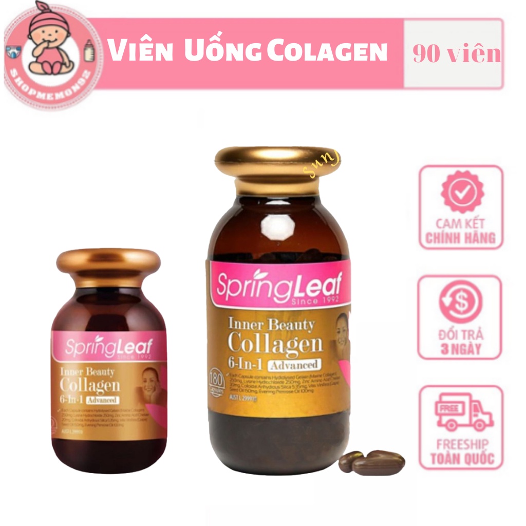 Australia Collagen 6in1 spring leaf 90 Capsules date 2025 Regenerates