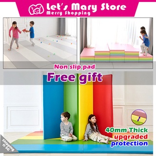 Folding Playmat 4 Fold _ 1.2x1.6(m) / baby protection / foldable / Korea Authentic by Let's Mary Store #0