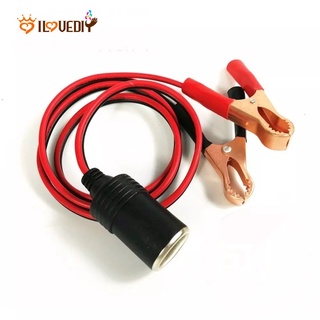 1Pcs 12V Power Car Battery clip / Female To Alligator Clip Extension Connector To Terminal Clip-on Battery Adapter / Auto Socket