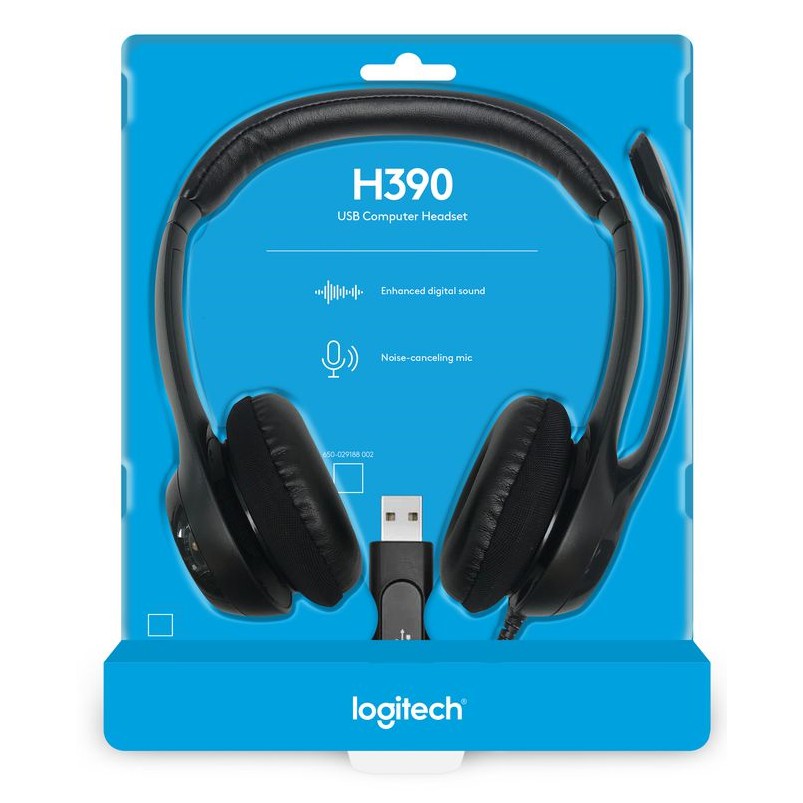 Logitech H USB Headset With Noise Cancelling Mic Shopee Singapore