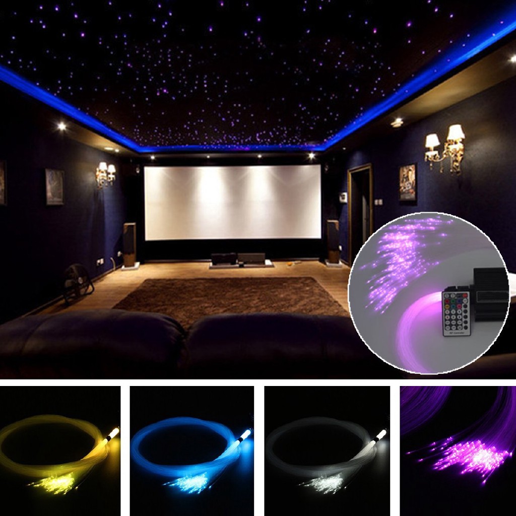 16w Rgbw Led Fiber Optic Star Ceiling Light Remote Kit