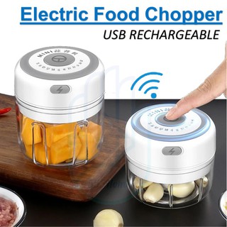 Electric Food Chopper / USB Garlic Chopper / Kitchen Blender Mixer / Vegetable Meat Chilli Grinder Machine