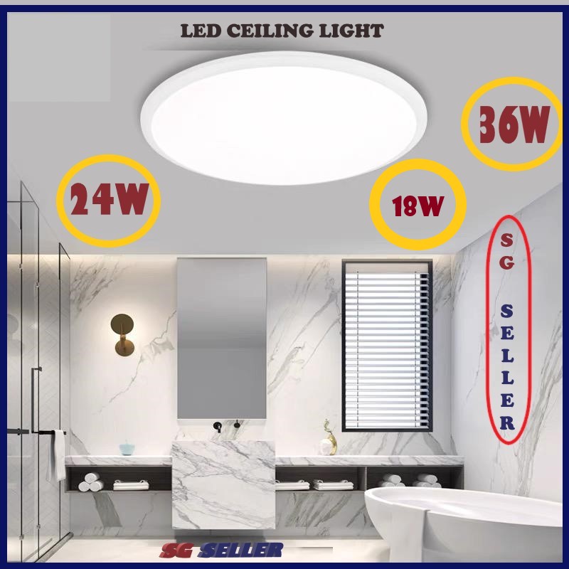 Designer LED Ceiling Light * 18W * 24W * 36W * 48W * 72W Daylight White ...