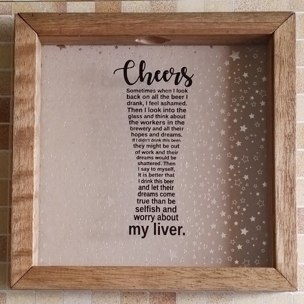 Customised Box Frame Display Beer Shopee Singapore