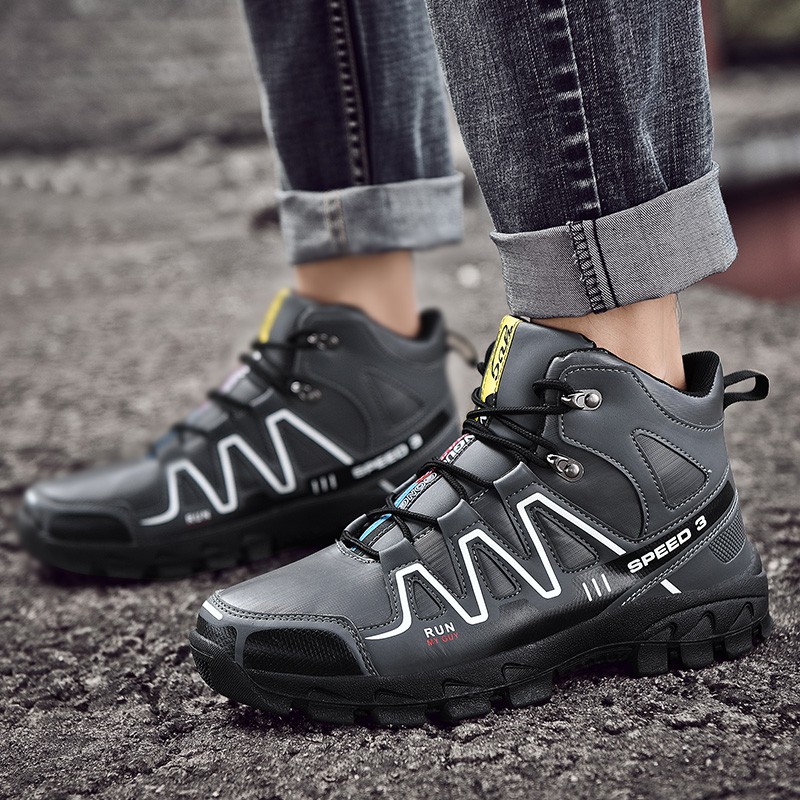 Solomon HiTop Hiking Shoes Men's Outdoor Waterproof Sneakers Wear