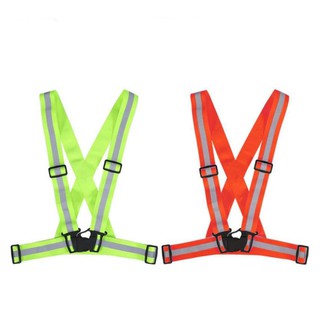 Image of **Ready Stock In SG** SAFETY STRAP ELASTIC REFLECTIVE #733 Adjustable Security High Visibility Vest Gear Stripes Jacket
