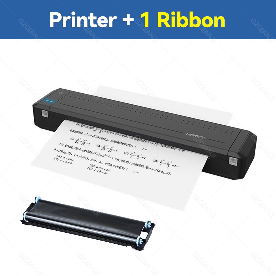portable printer HPRT MT800 Black Words Portable Mini A4 Paper Printer