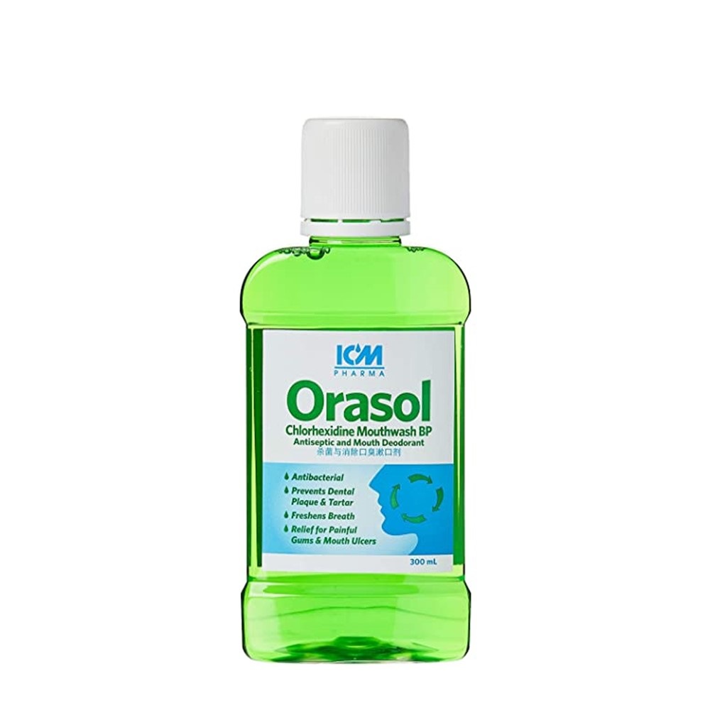 ICM Orasol Chlorhexidine Mouthwash BP 300ml By Medic Drugstore