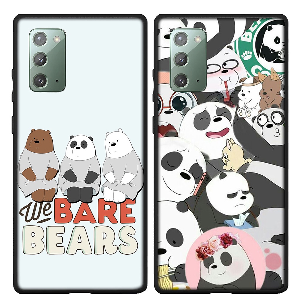 Casing Soft Samsung Galaxy S8 Plus S7 Edge + S8+ A7 2018 Phone Cover C3-PG10 Anime Cartoon Lovely we bare bears Cute Silicone Case Fashion