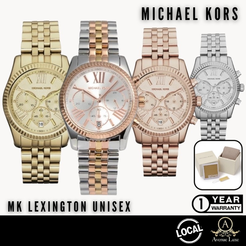Michael Kors Lexington Series Chronograph Ladies & Unisex Watch MK5555 MK5569 MK5735 | Shopee Singapore