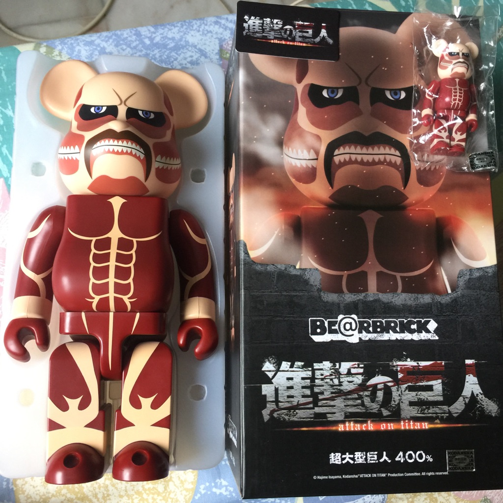 bearbrick attack on titan