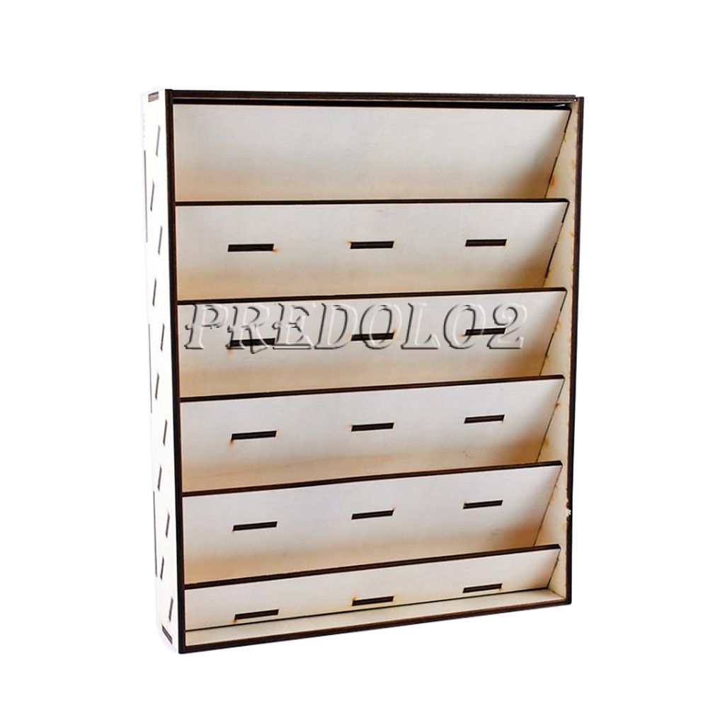 Wooden Paint Bottles Rack Model Organizer Epoxy Tools Storage Holder Box Shopee Singapore