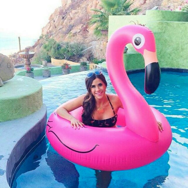 Giant Pink Flamingo Pool Float 
