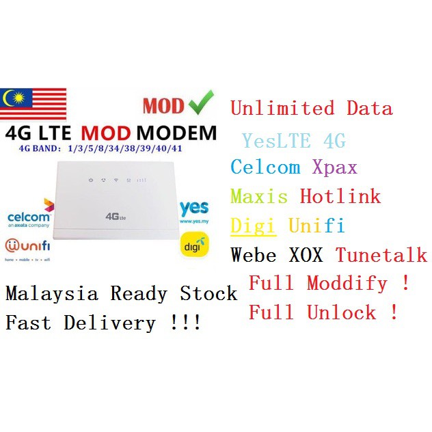 Ready Stock Moddify Cp108 Fdd Tdd 4g Cpe 150mpbs Shopee Singapore