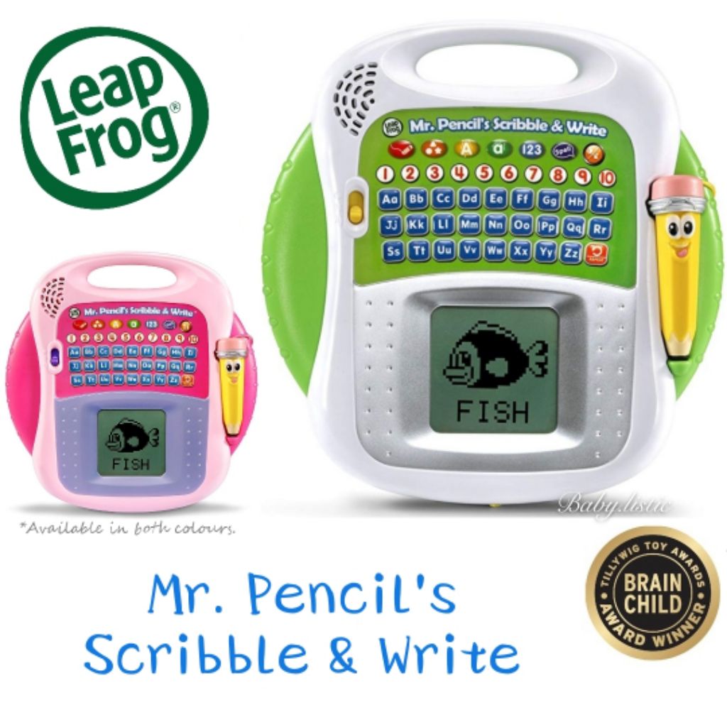 leapfrog mr pencil scribble and write pink